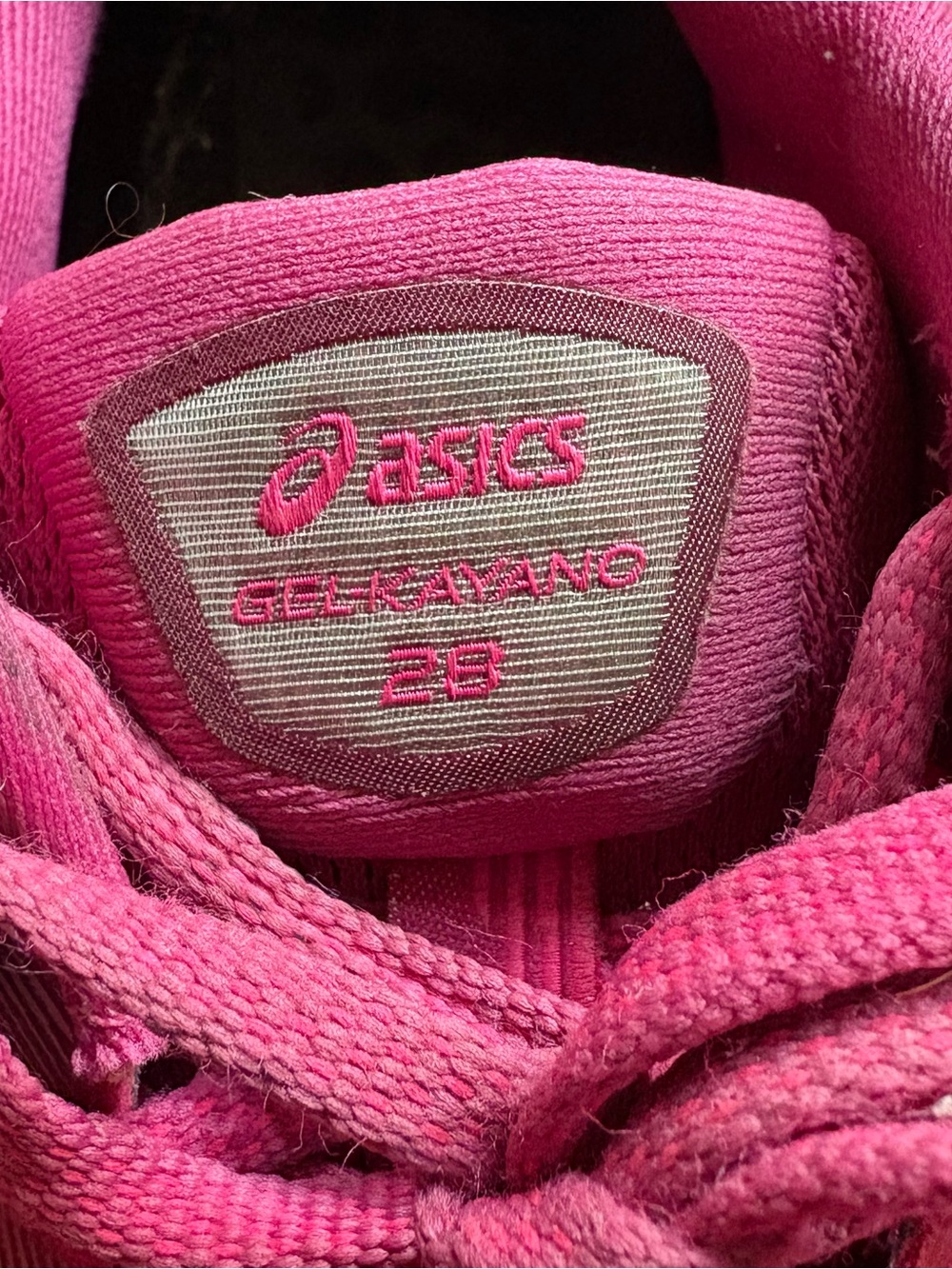 ASICS Women's GEL-Kayano 23 Hot Pink Running Sneakers - Picture 2 of 10